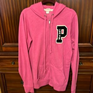 PINK size large varsity sweatshirt